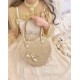 Sheep Puff Heart Shaped Patent PU Bag(Limited Reservation/7 Colours/Full Payment Without Shipping)